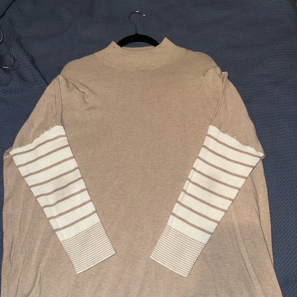 Jones New York Beige Knit Sweater XL